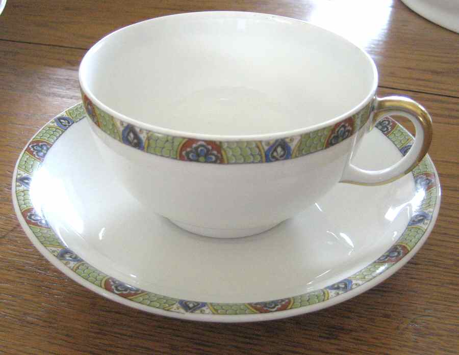 UNC228 Footed Cup & Saucer Set by Union Ceramique-1