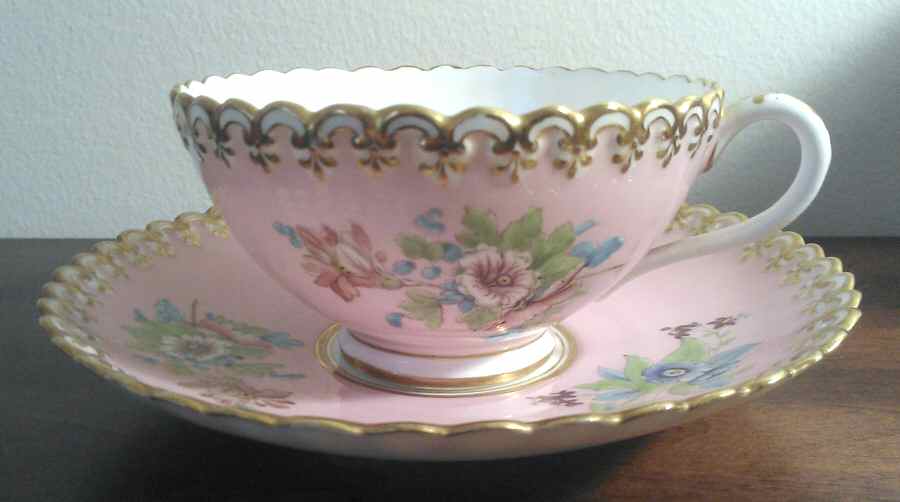 2322 Footed Cup & Saucer Set by Unknown Manufacturer-1