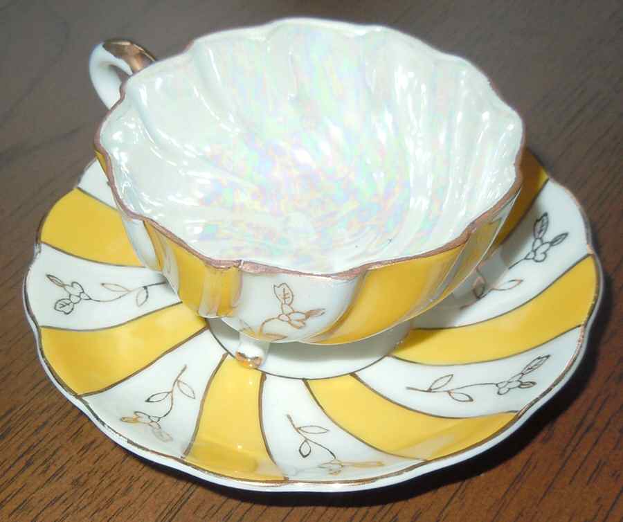 196 Footed Cup & Saucer Set by Japan-1