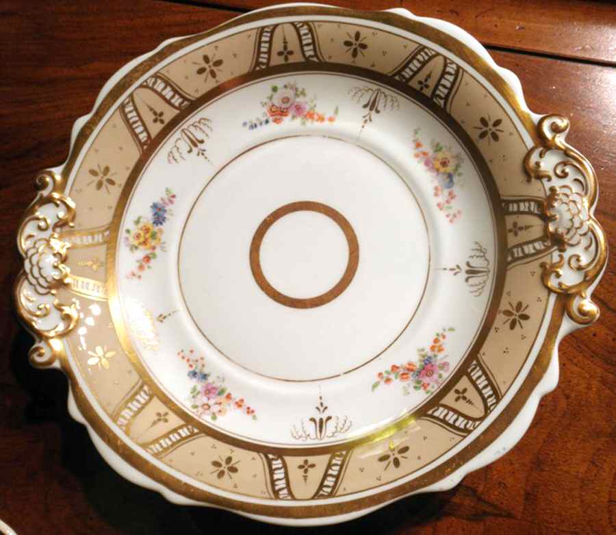 458 Handled Cake Plate by Unknown Manufacturer-1