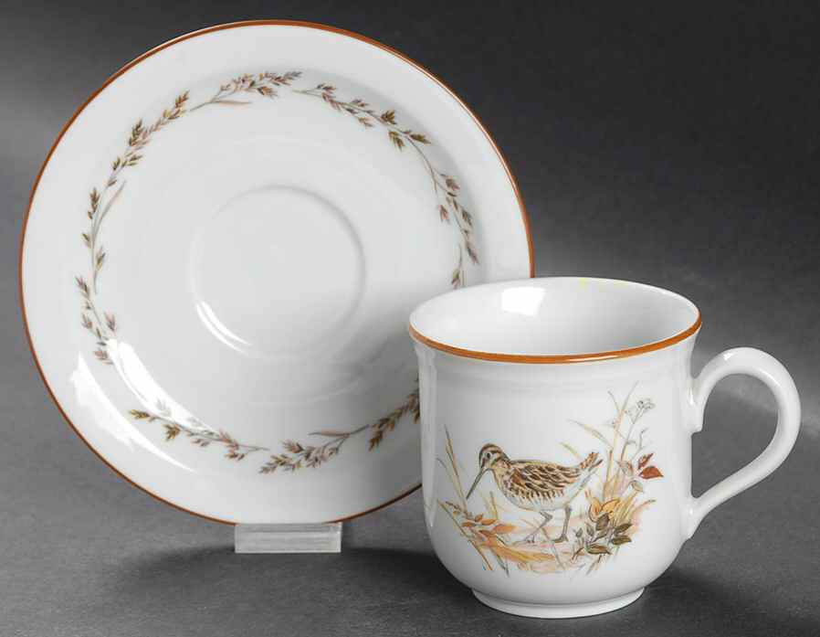 UC886 Flat Demitasse Cup & Saucer Set by Unknown Manufacturer-1