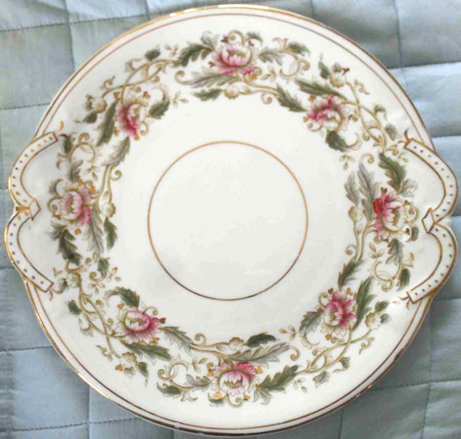 2924-1 Handled Cake Plate by Unknown Manufacturer-1