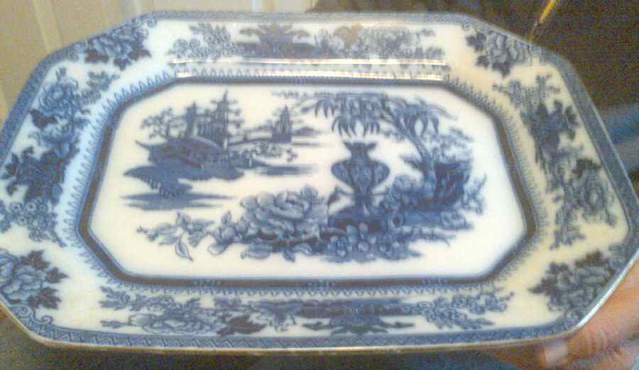 Lahore 11" Oval Serving Platter by Burgess & Leigh-1
