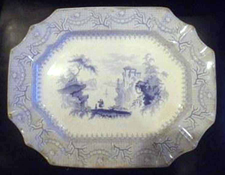 Picturesque 15" Oval Serving Platter by T & R Boote-1