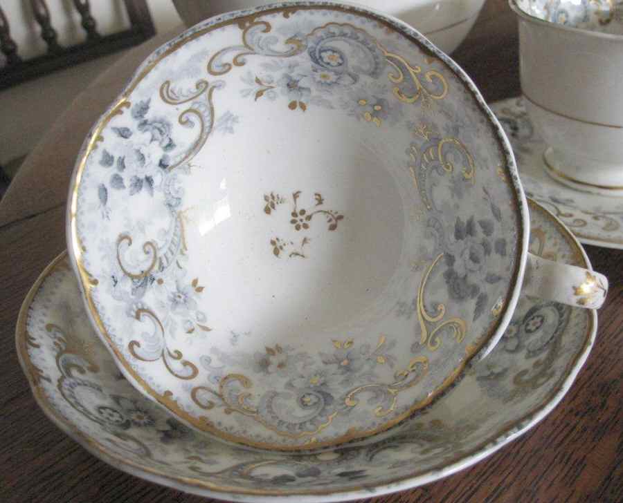 2820 Footed Cup & Saucer Set by Unknown Manufacturer-1