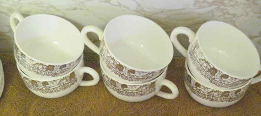 Golden Willow Flat Cup by Nasco (Japan)-1