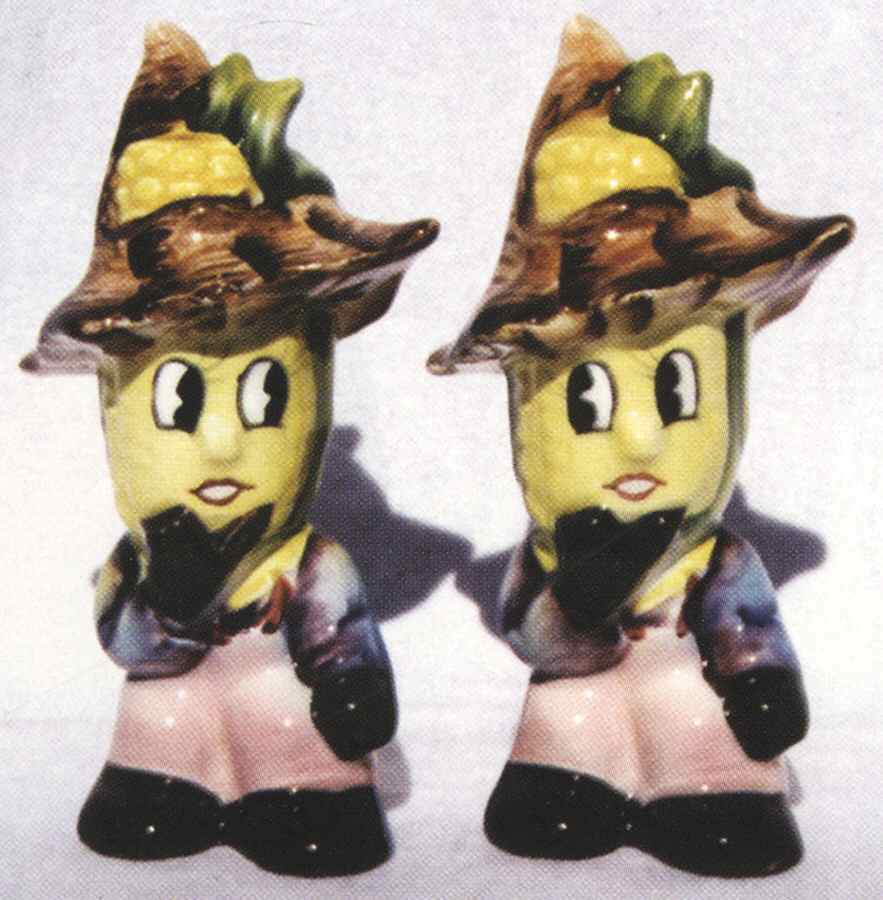 Veggie People Figural Salt and Pepper by Ucagco-1