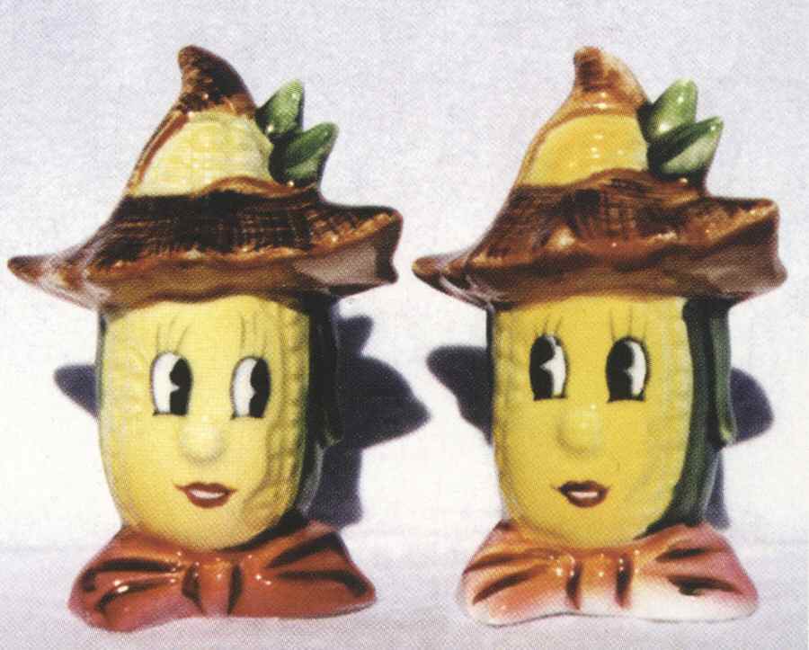 Veggie People Figural Salt and Pepper by Ucagco-1