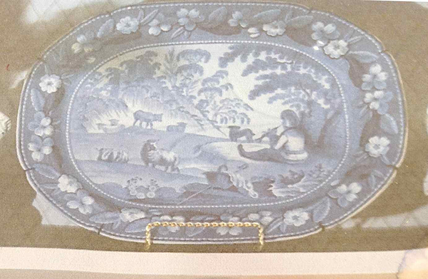 Piping Boy, The 17" Oval Serving Platter by England-1