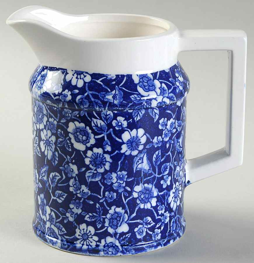 Colonial Calico Blue 12 Oz Pitcher by Seymour Mann-1