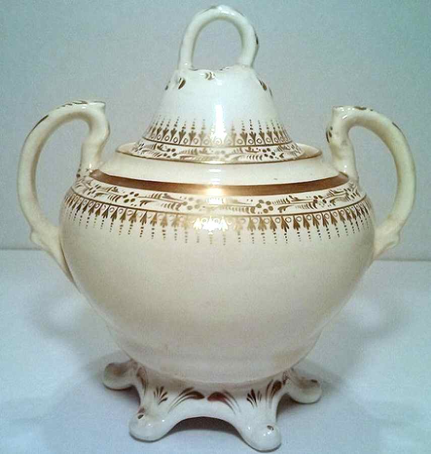 1505 Sugar Bowl & Lid by Unknown Manufacturer-1