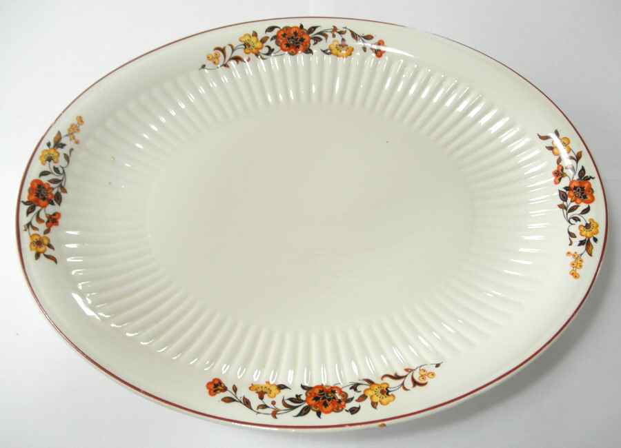 Royal Ivory 12" Oval Serving Platter by Unknown Manufacturer-1