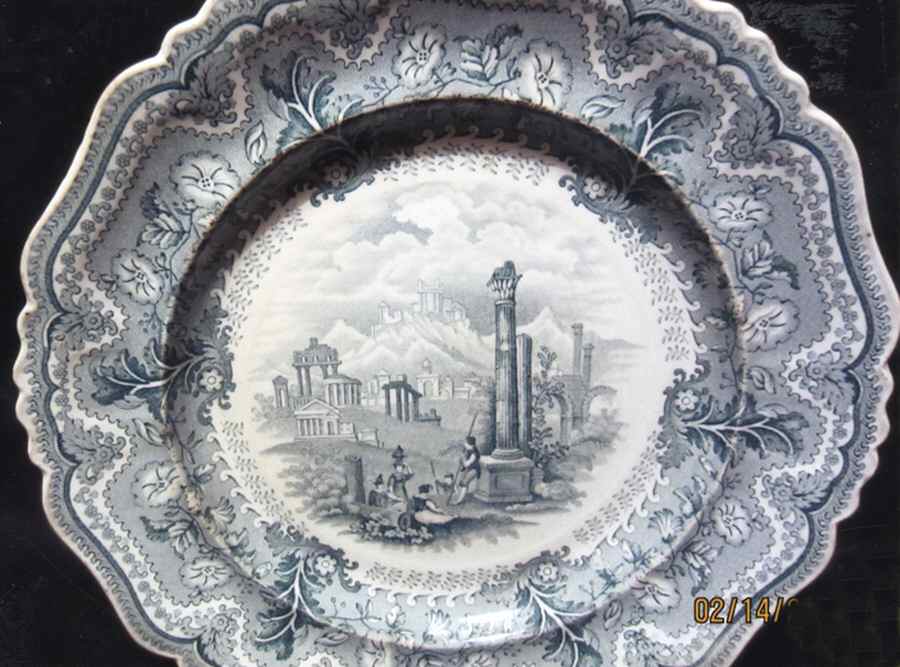 Acropolis Luncheon Plate by John Meir & Sons-1