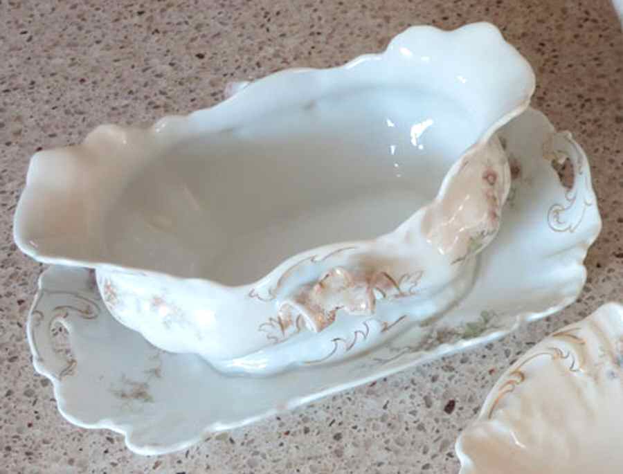 8451 Gravy Boat with Attached Underplate by Unknown Manufacturer-1
