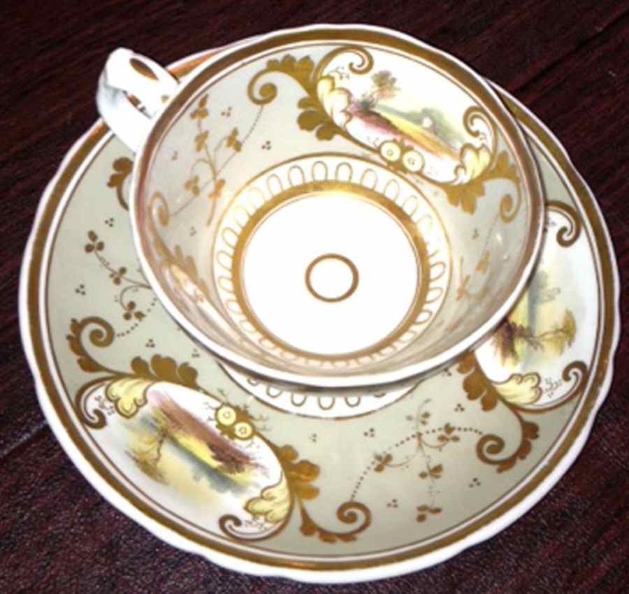4920 Footed Cup & Saucer Set by Unknown Manufacturer-1