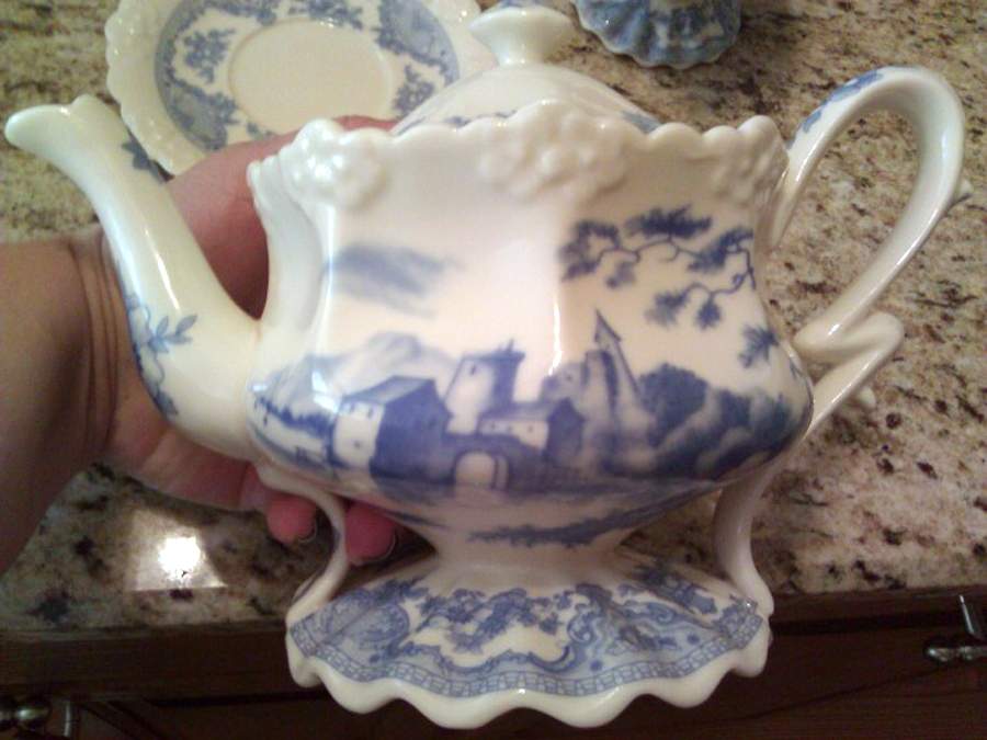 Derby Teapot & Lid by Unknown Manufacturer-1
