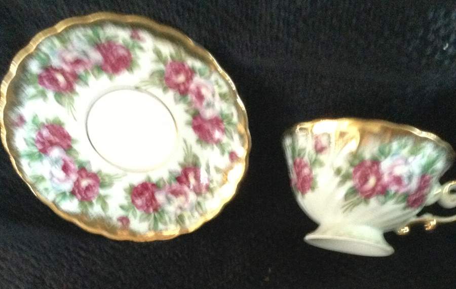 UCA83 Footed Cup & Saucer Set by Ucagco-1