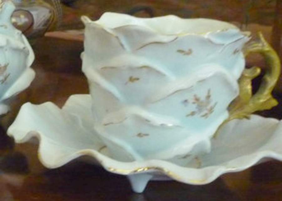867-1536 Footed Cup & Saucer Set by Unknown Manufacturer-1