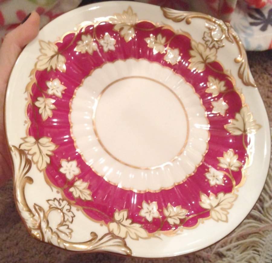 2351 Handled Cake Plate by Unknown Manufacturer-1