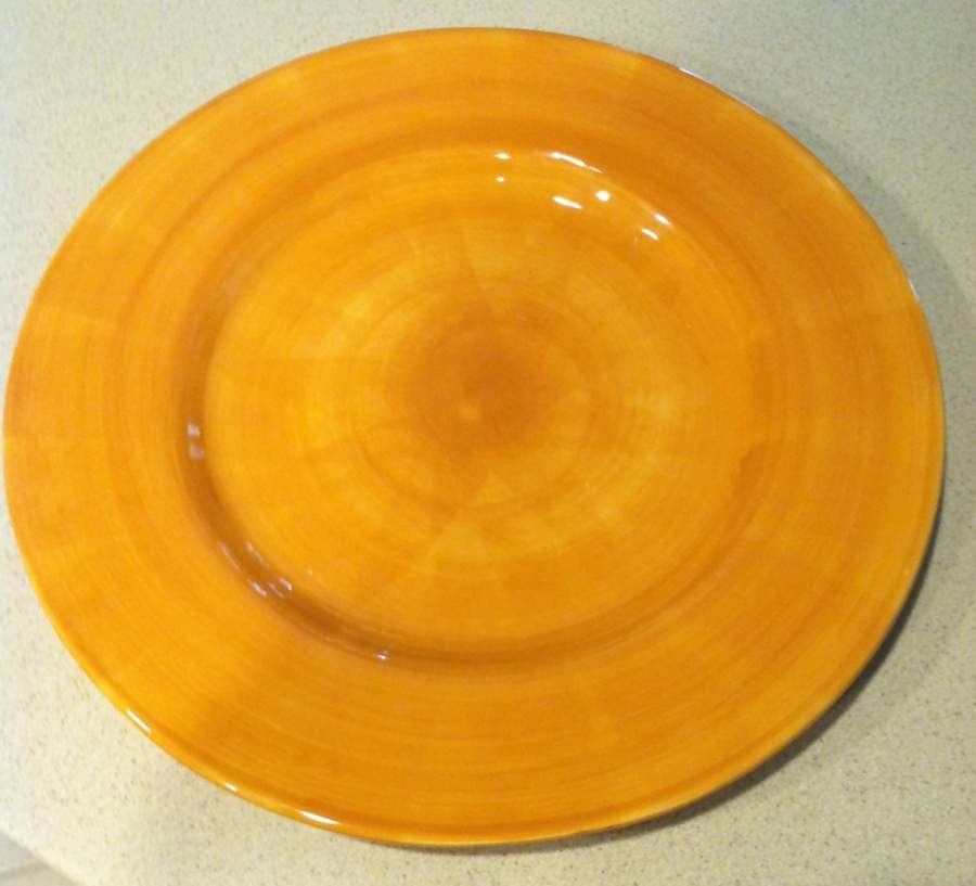 Elements Yellow Dinner Plate by Unknown Manufacturer-1