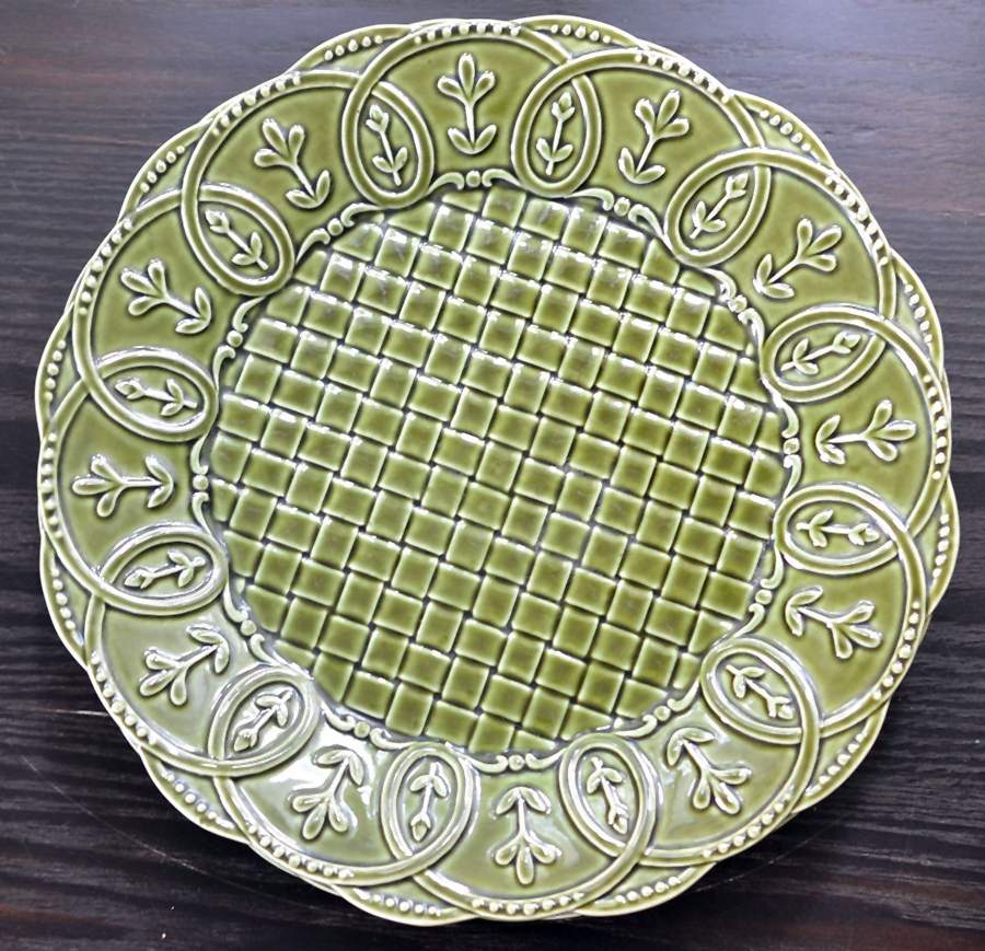 Harvest Hues Green Dinner Plate by Grasslands Road-1
