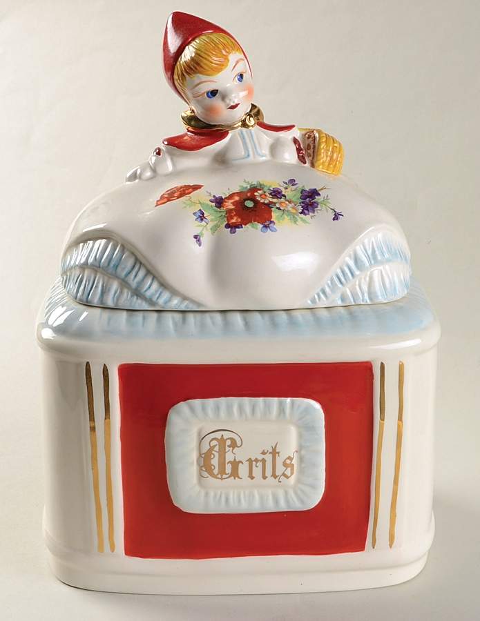 Little Red Riding Hood Grits Canister & Lid by Unknown Manufacturer-1