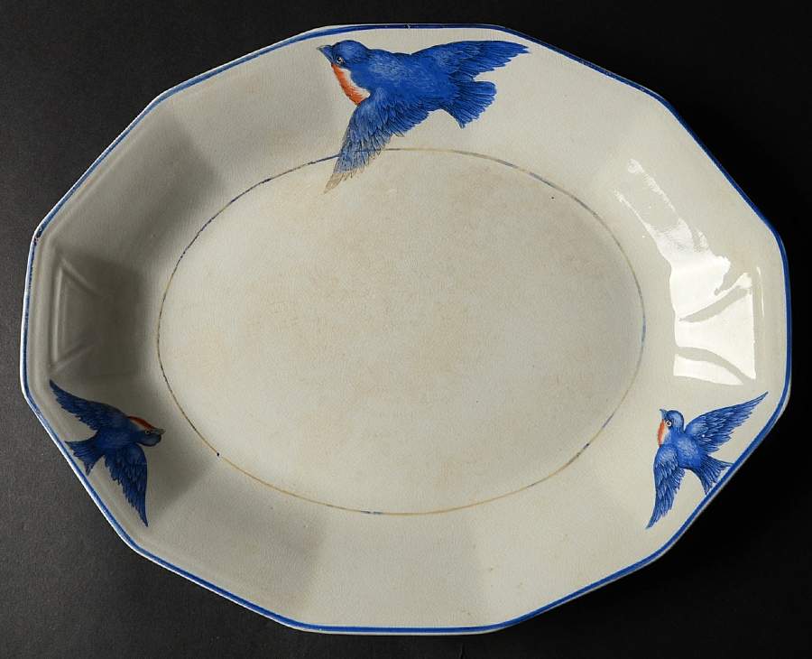 CPA13 12" Oval Serving Platter by Colonial Pottery (USA)-1