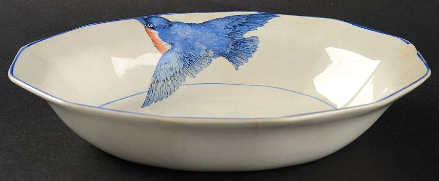 CPA13 9" Oval Vegetable Bowl by Colonial Pottery (USA)-1