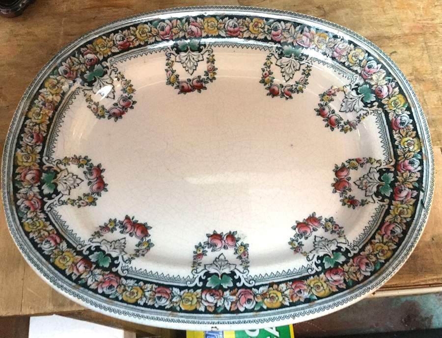 635 9" Oval Serving Platter by Unknown Manufacturer-1