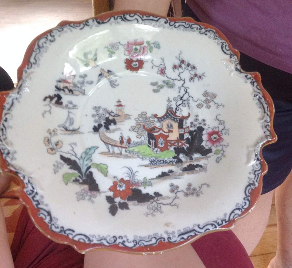 1565 Handled Cake Plate by Unknown Manufacturer-1