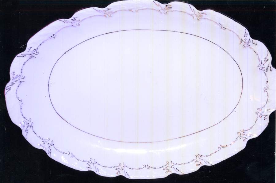 3370 14" Oval Serving Platter by Unknown Manufacturer-1