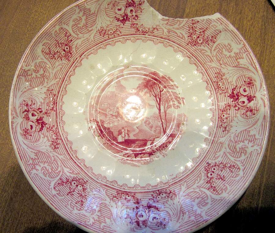 Lake Pink Saucer by Ashworth Bros-1