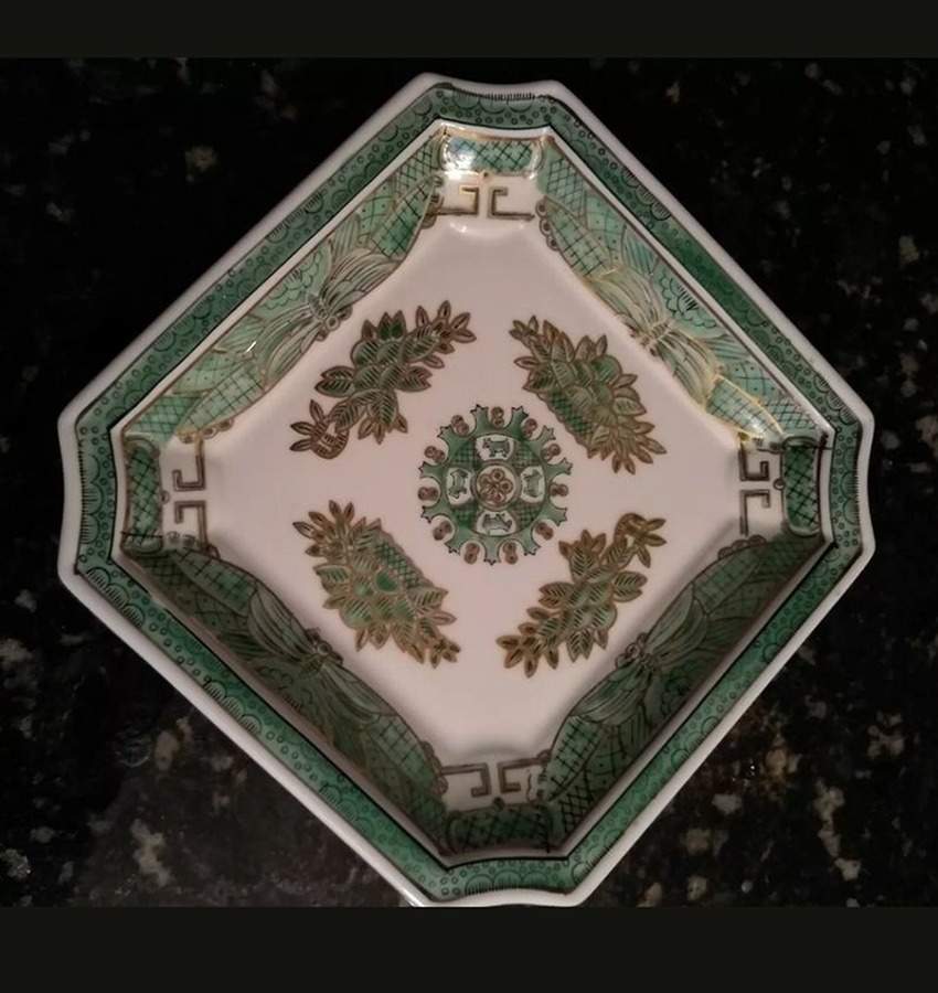 7599 Green Small Ashtray by Japan-1