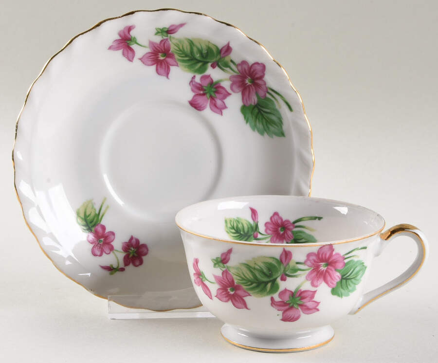 UCA101 Footed Cup & Saucer Set by Ucagco-1