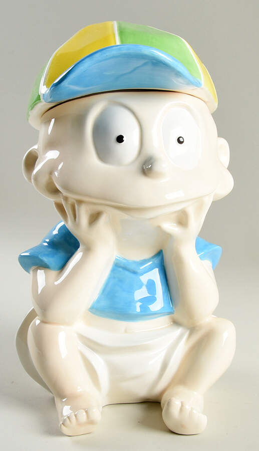 Cookie Jars Figural Cookie Jar & Lid by Unknown Manufacturer-1