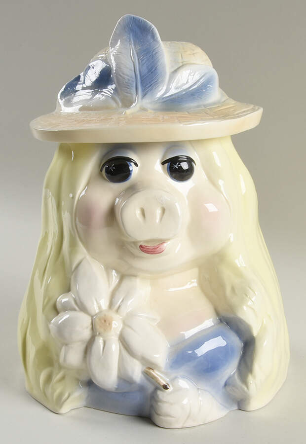 Cookie Jars Figural Cookie Jar & Lid by Unknown Manufacturer-1