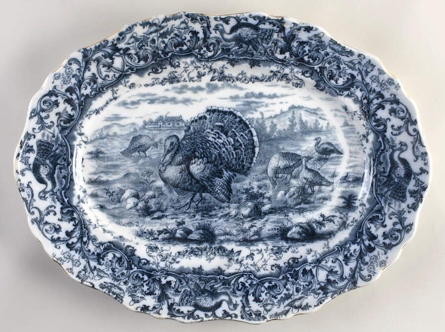 UC1041 18" Oval Serving Platter by Unknown Manufacturer-1