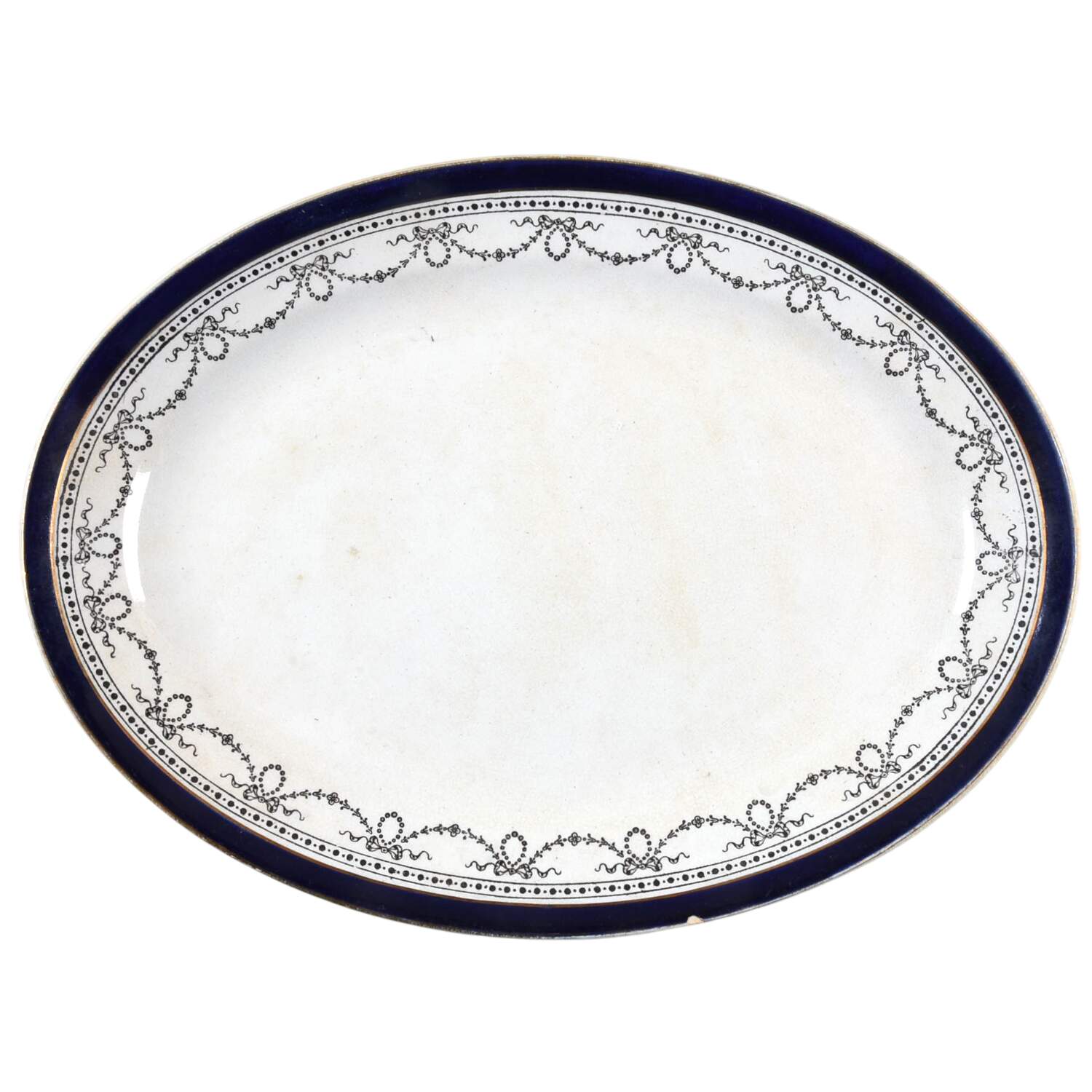 UC2 10" Oval Serving Platter by Unknown Manufacturer-1