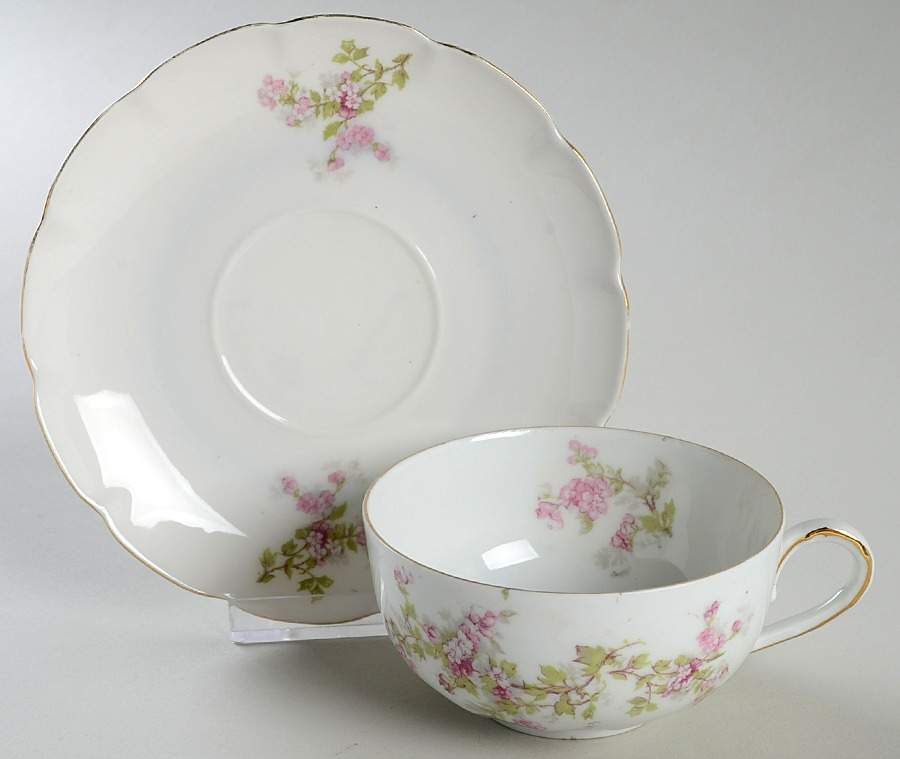 VTO4 Flat Cup & Saucer Set by Victoria (Austria)-1