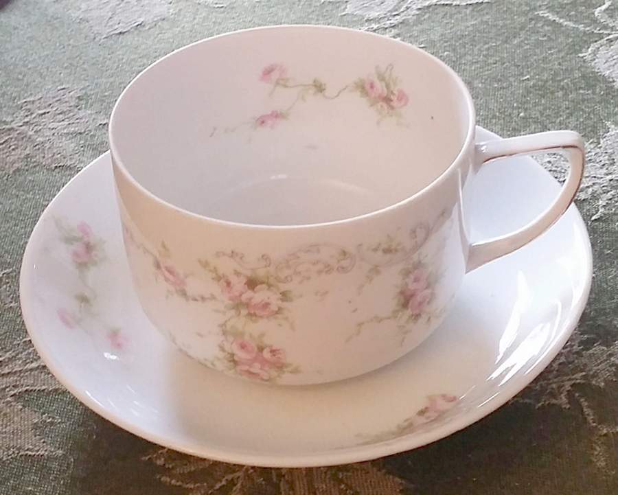 VTO30 Flat Cup & Saucer Set by Victoria (Austria)-1
