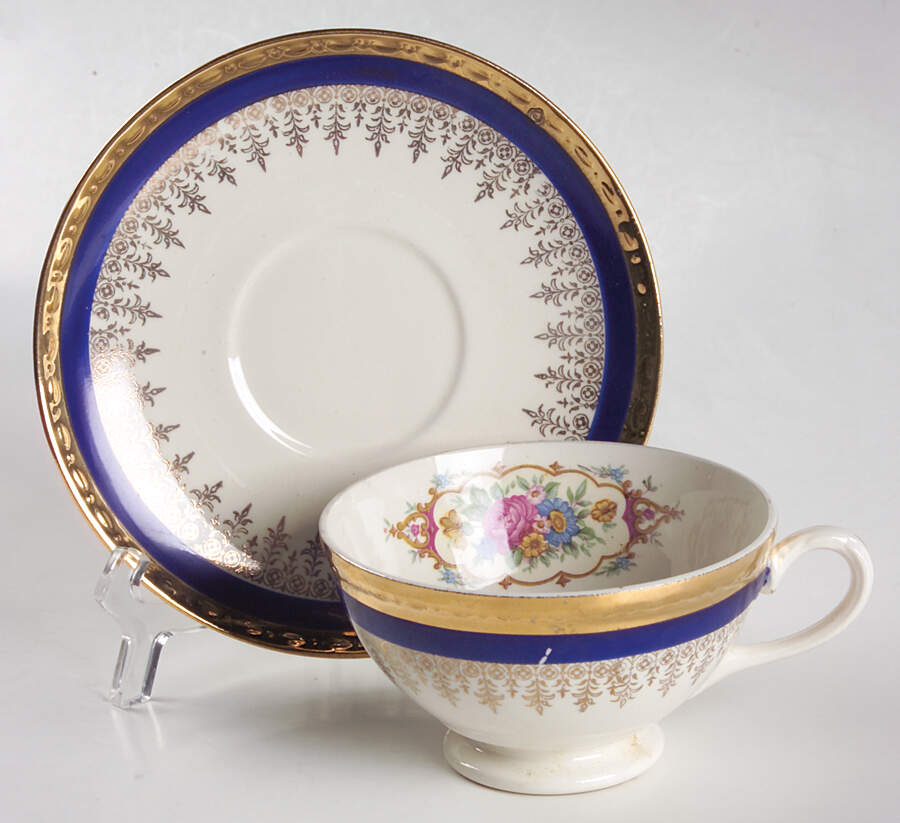 VOG80 Footed Cup & Saucer Set by Vogue-1