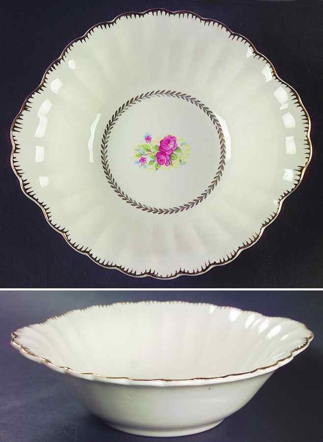 Bridal Wreath Lugged Cereal Bowl by Vanity Fair-1