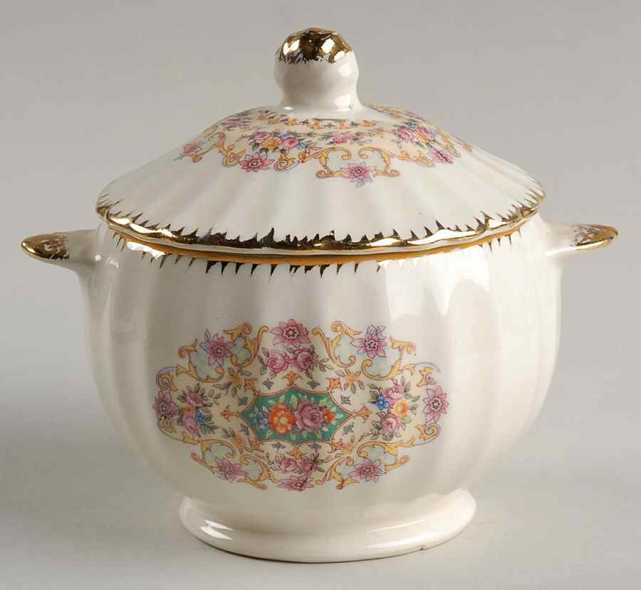 Melody Sugar Bowl & Lid by Vanity Fair-1
