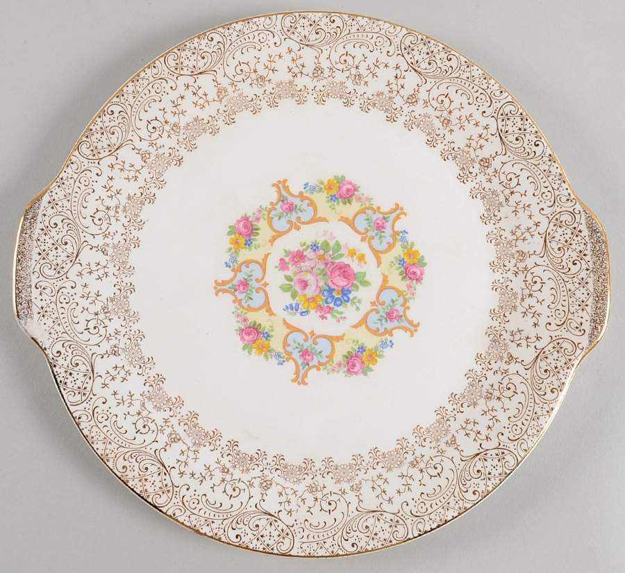 VAF1 Handled Cake Plate by Vanity Fair-1