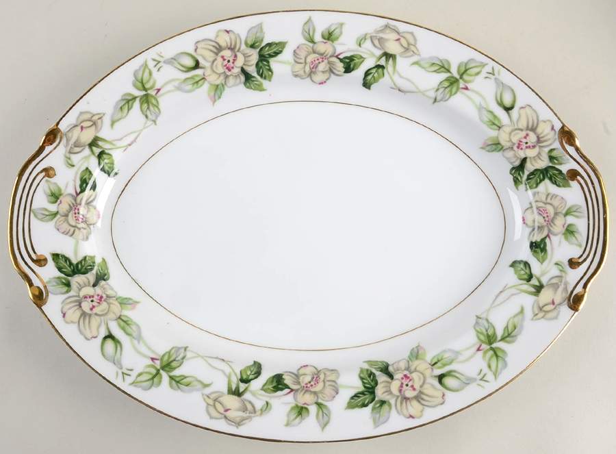 Barcarole 12" Oval Serving Platter by Valmont-1