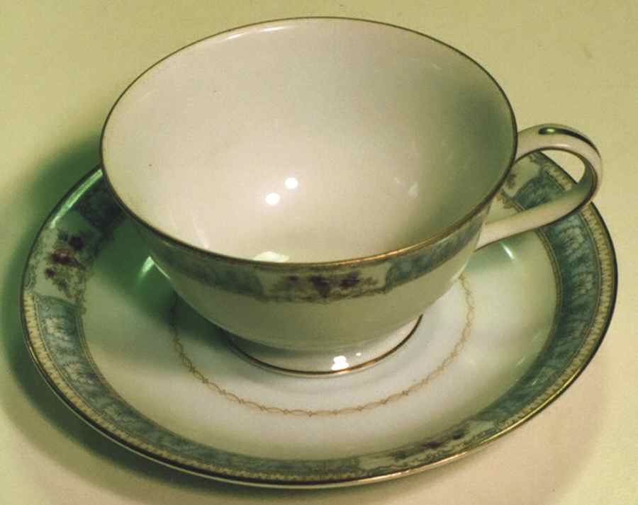 Belvedere Footed Cup & Saucer Set by Valmont-1