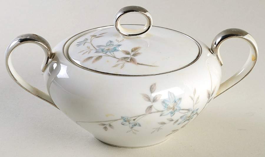 Blue Meadow Sugar Bowl & Lid by Valmont-1