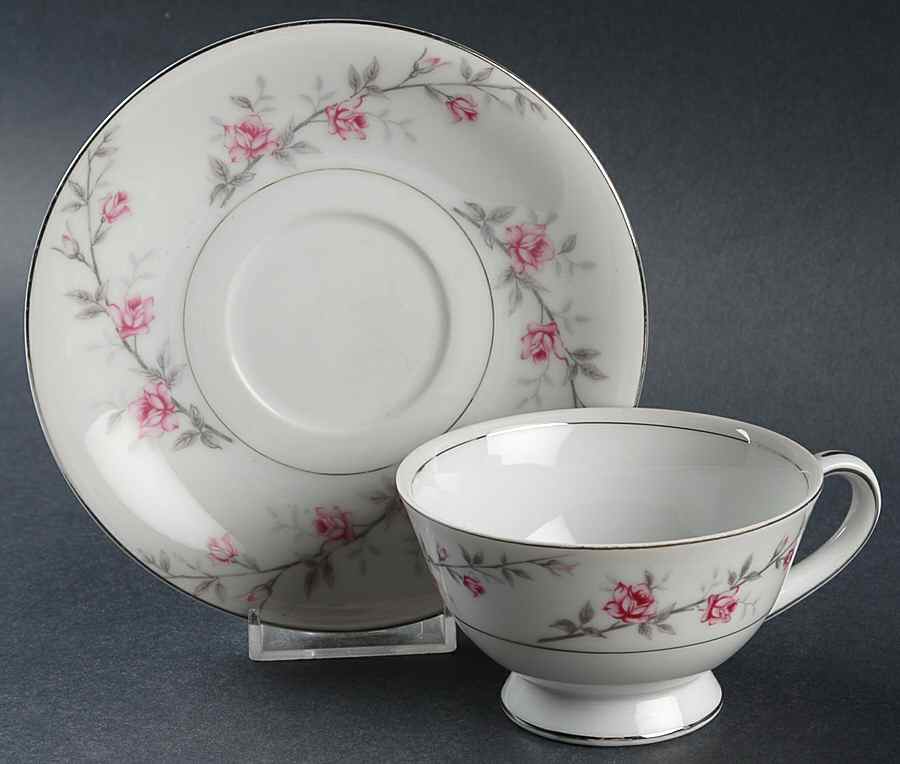 Debonaire Footed Cup & Saucer Set by Valmont-1