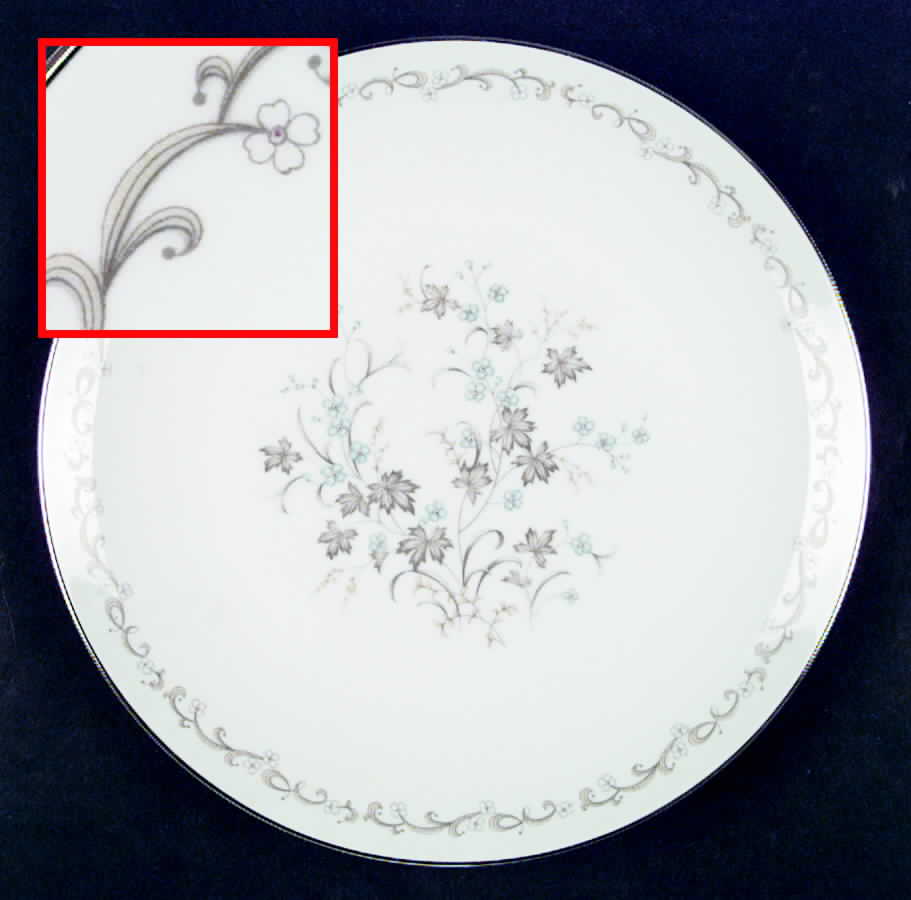 Forget Me Not Dinner Plate by Valmont-1