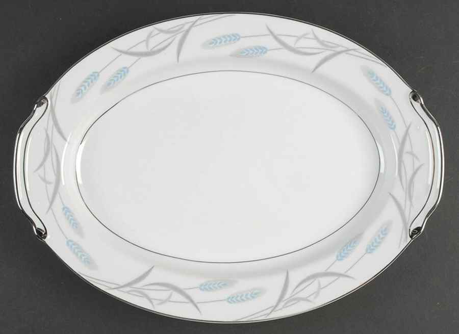 Royal Wheat 14" Oval Serving Platter by Valmont-1